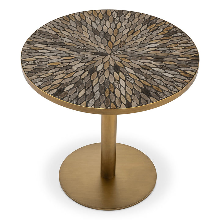 Declan Dining Table - Antique Brass