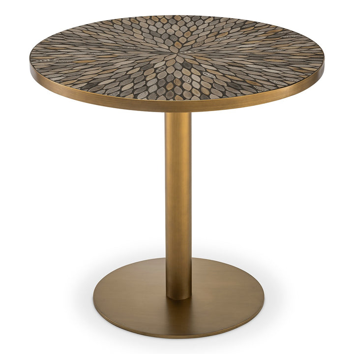 Declan Dining Table - Antique Brass