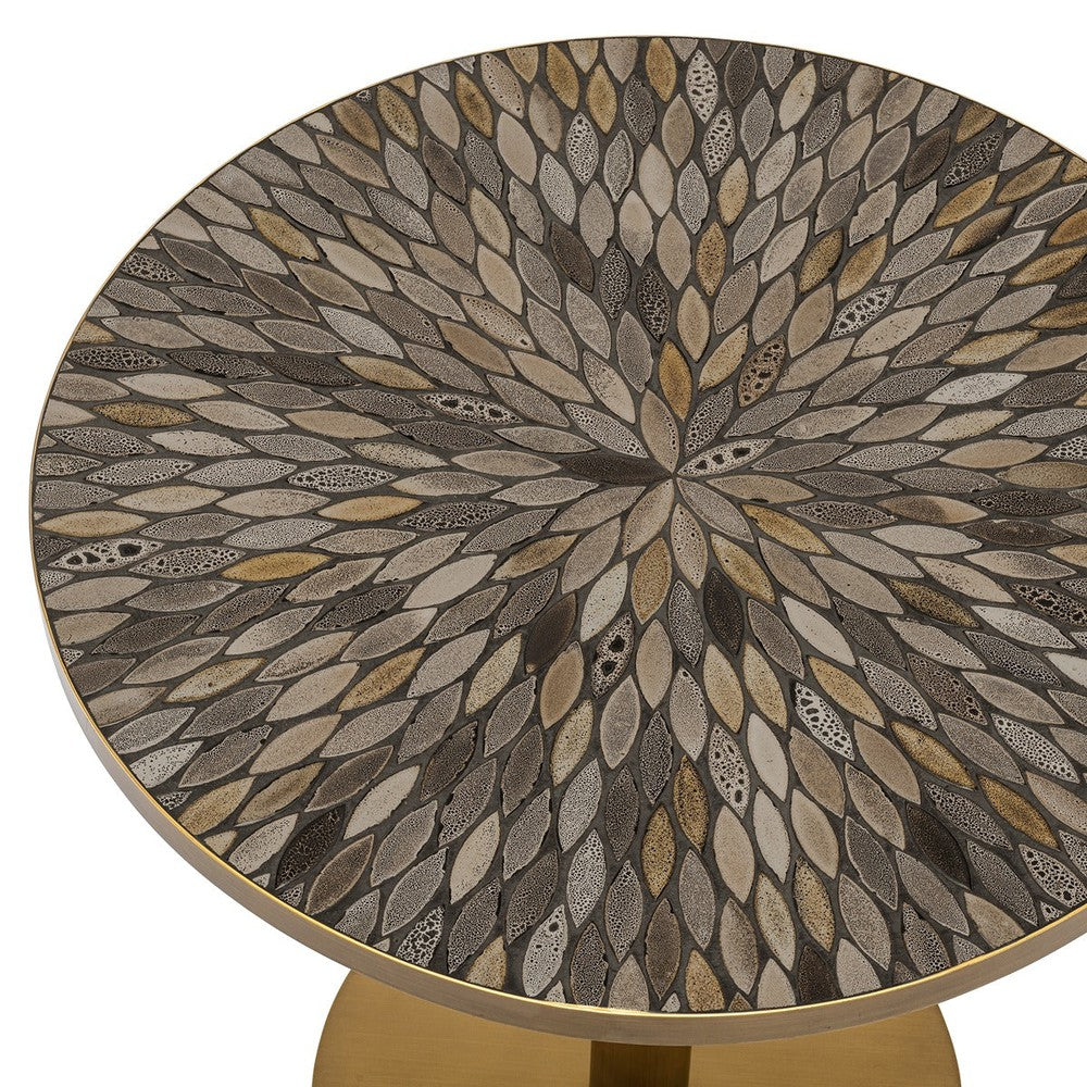 Declan Dining Table - Antique Brass