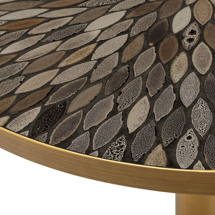 Declan Dining Table - Antique Brass