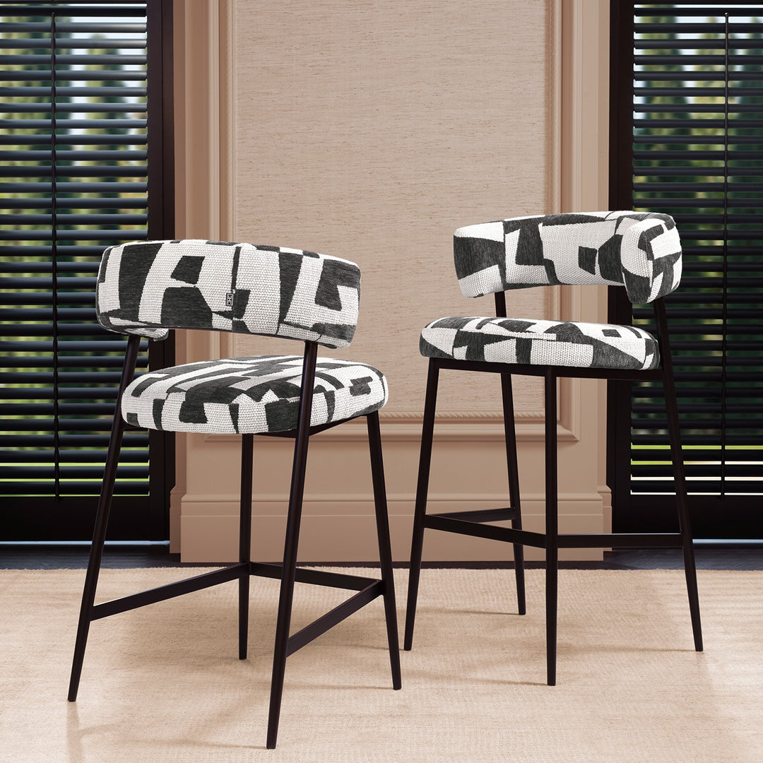 Folsom Bar Stool - Brooklyn Black