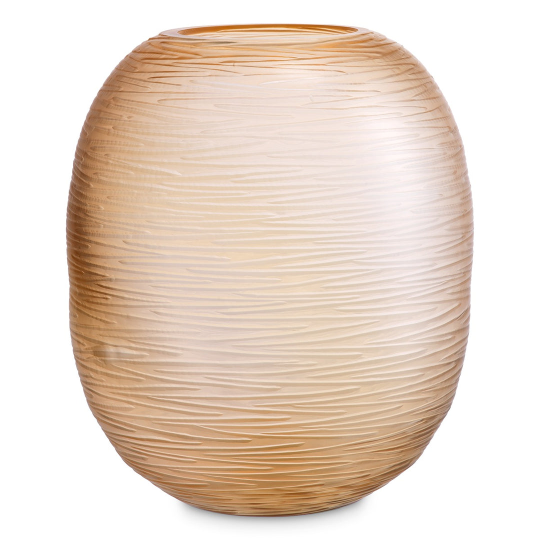 Alessio Large Glass Vase - Peach