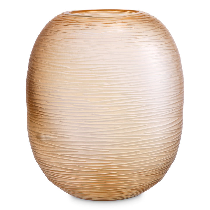 Alessio Large Glass Vase - Peach