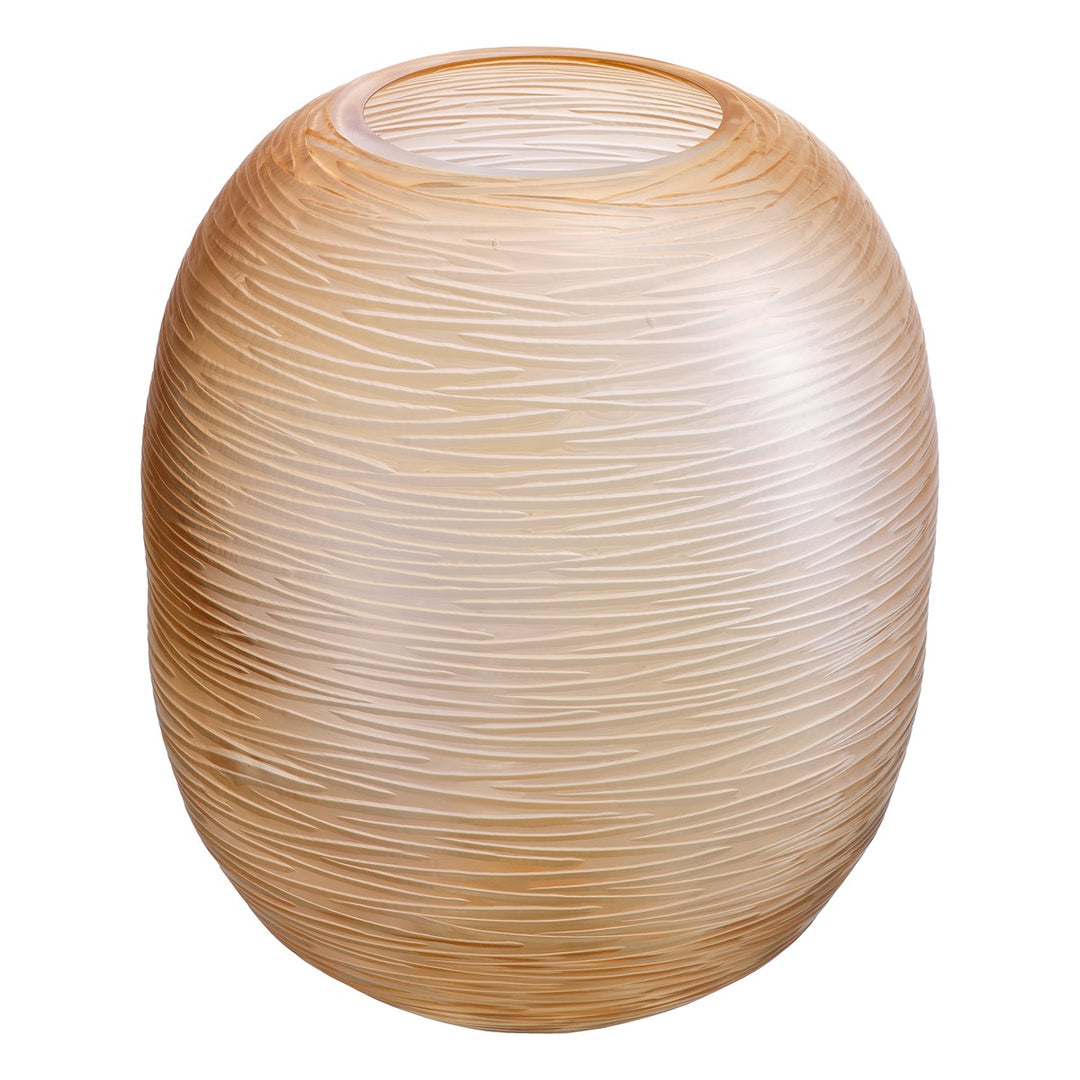 Alessio Large Glass Vase - Peach