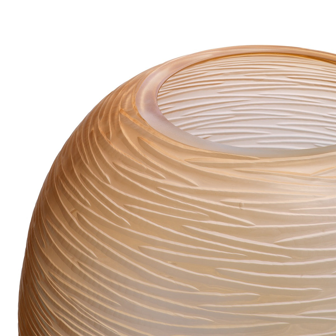 Alessio Large Glass Vase - Peach