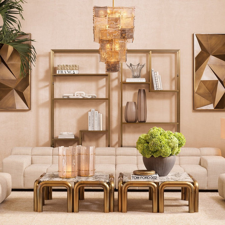 Corrado I Cabinet - Brushed Brass