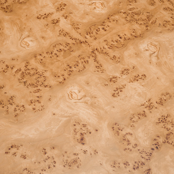Quinton Set of 3 Coffee Tables - Light Brown Mappa Burl Veneer