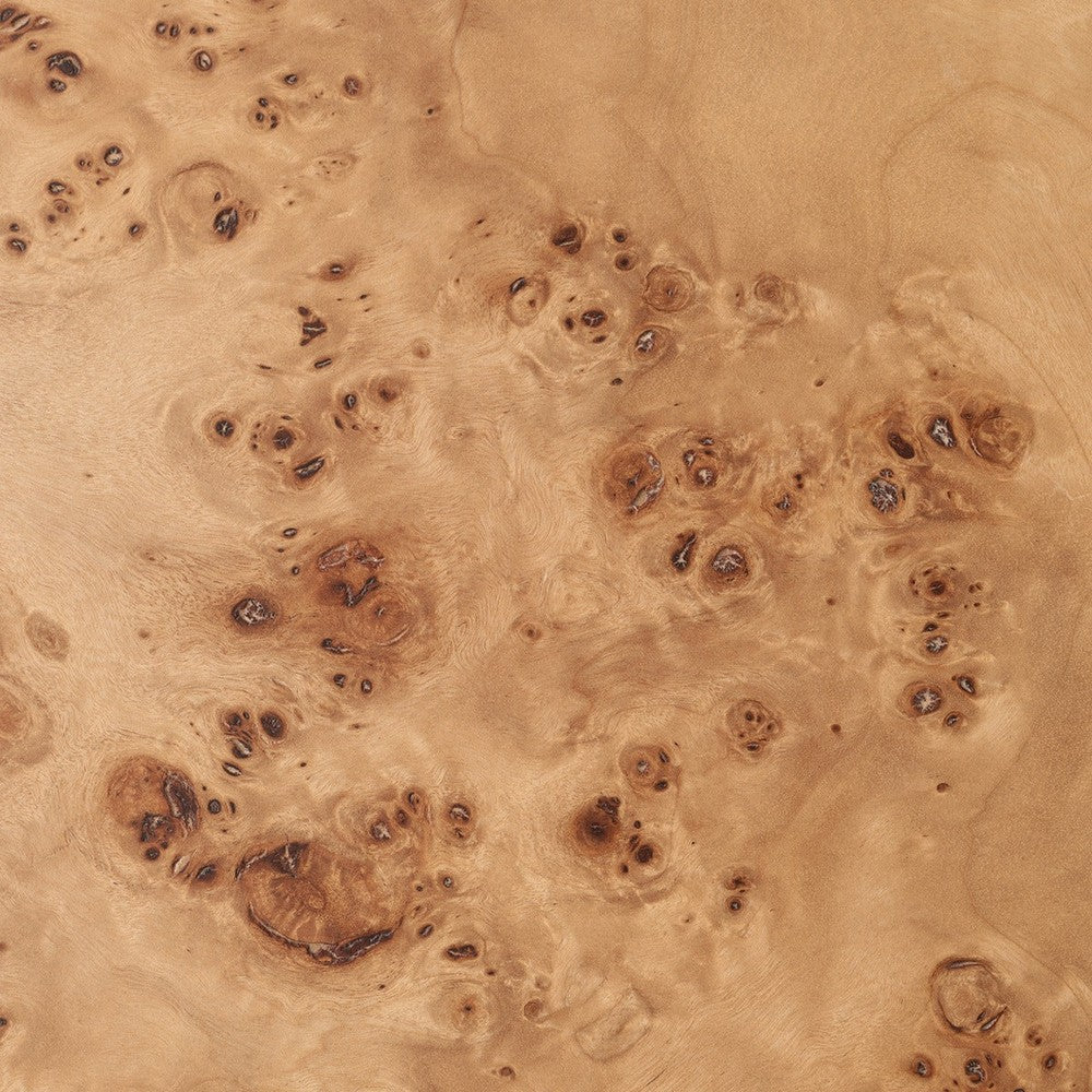 Quinton Mappa Burl Veneer Cabinet - Light Brown