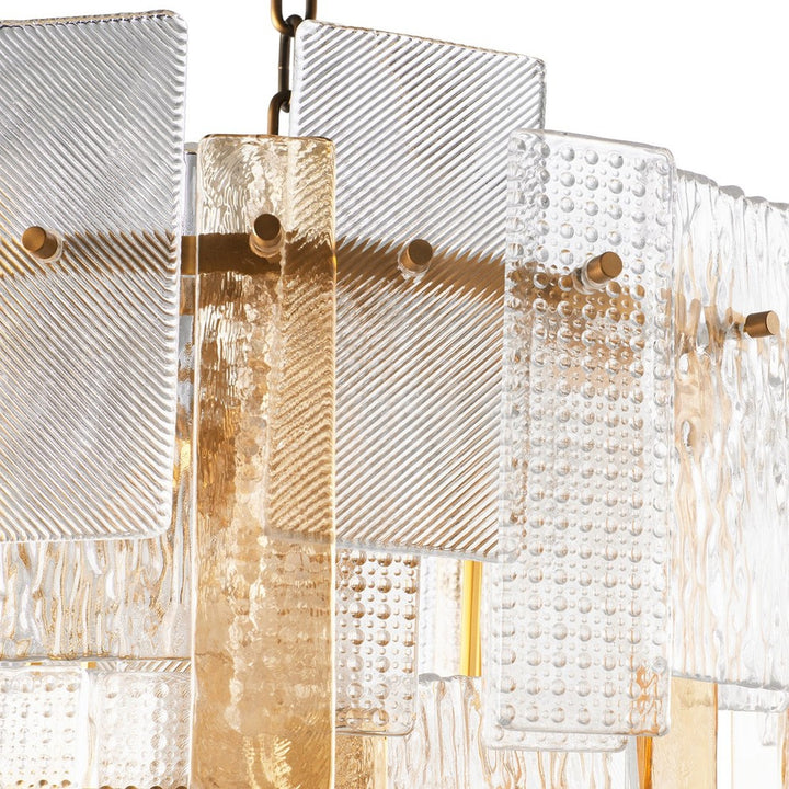 Cassiana Chandelier - Structure Glass & Antique Brass