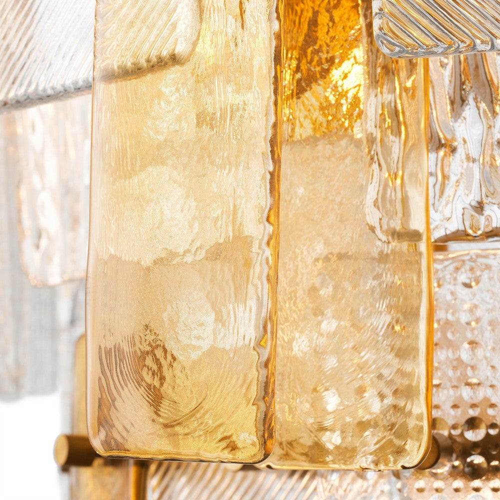 Cassiana Chandelier - Structure Glass & Antique Brass