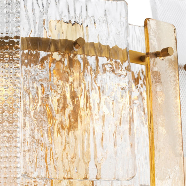 Cassiana Chandelier - Structure Glass & Antique Brass