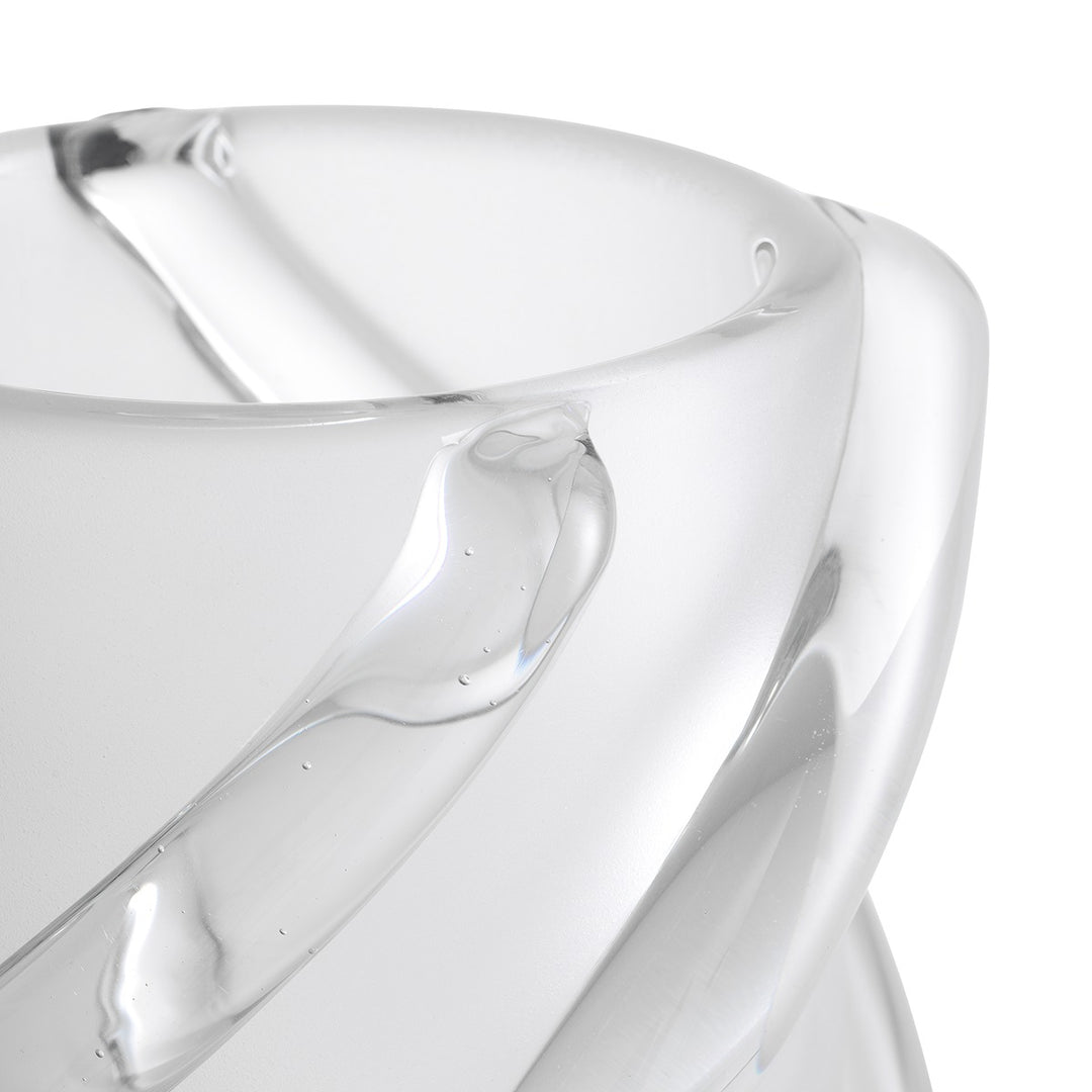 Celestino Medium Frosted Vase - White