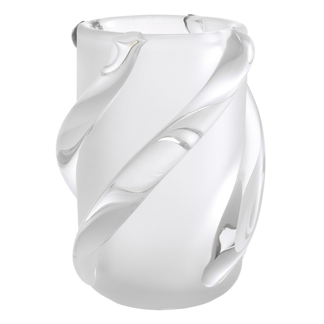 Celestino Small Frosted Vase - White