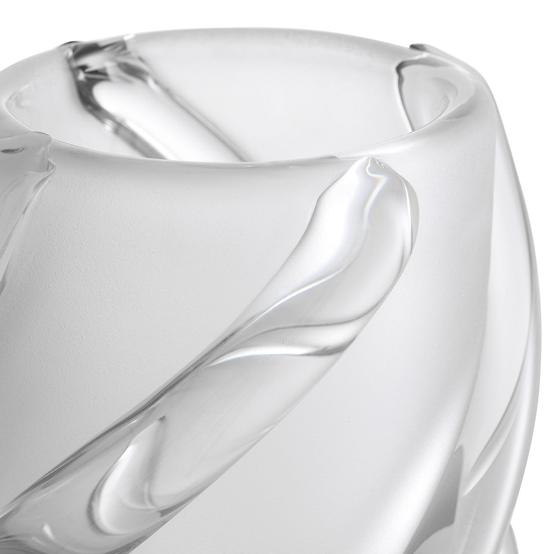 Celestino Small Frosted Vase - White