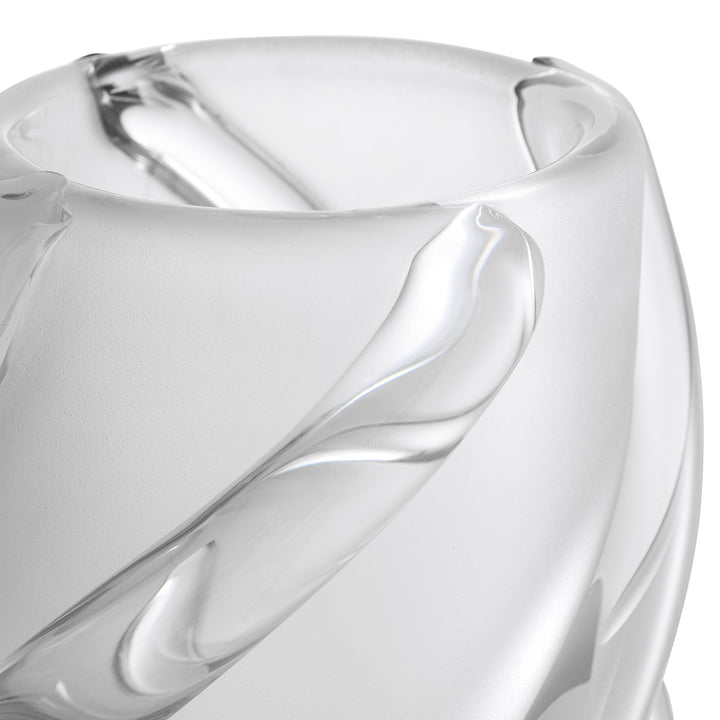 Celestino Small Frosted Vase - White