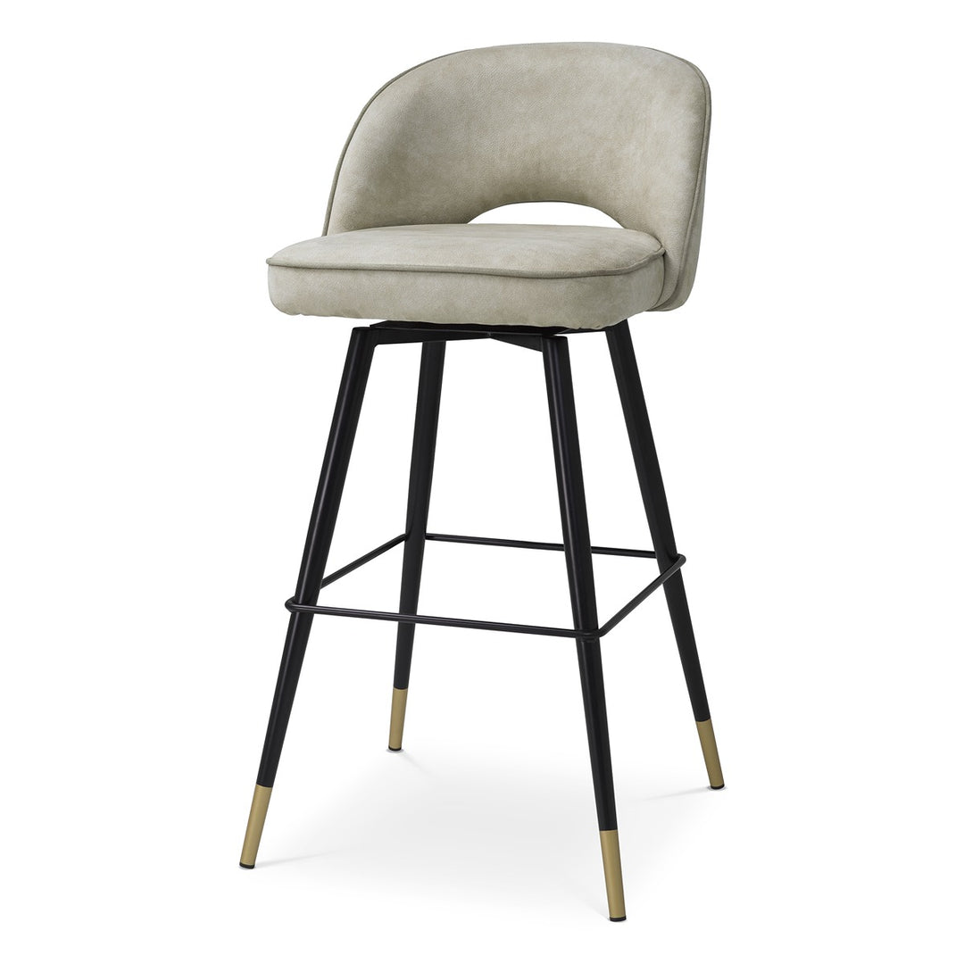 Cliff Set of 2 Bar Stools - Mayer Silver