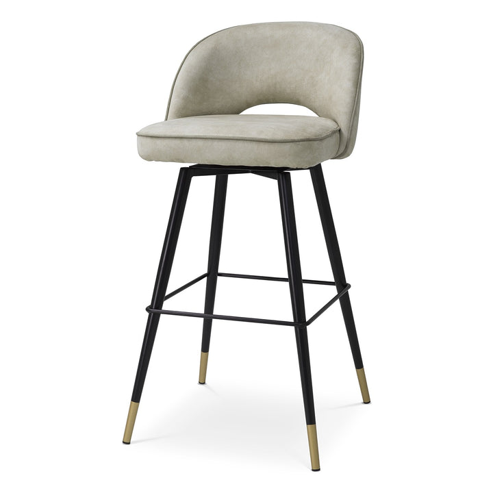 Cliff Set of 2 Bar Stools - Mayer Silver