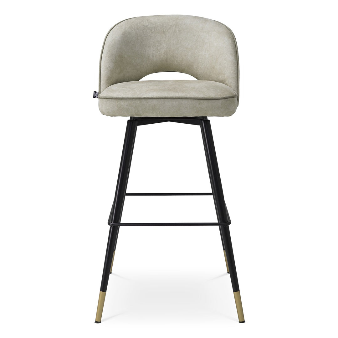 Cliff Set of 2 Bar Stools - Mayer Silver
