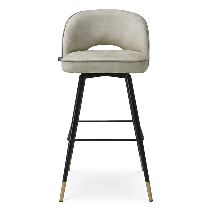 Cliff Set of 2 Bar Stools - Mayer Silver