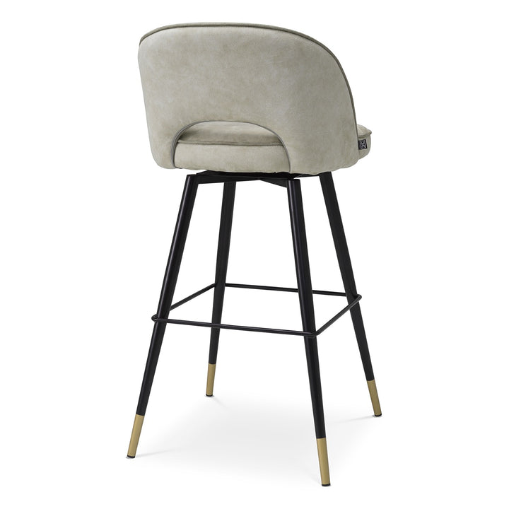 Cliff Set of 2 Bar Stools - Mayer Silver