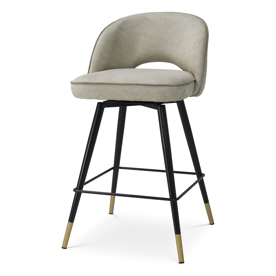 Cliff Set of 2 Counter Stools - Mayer Silver