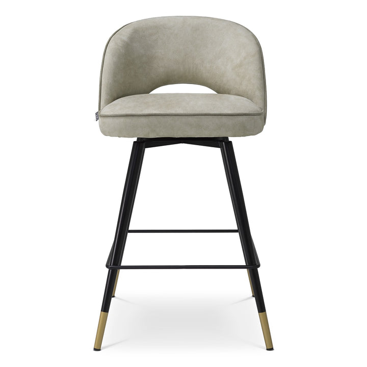 Cliff Set of 2 Counter Stools - Mayer Silver