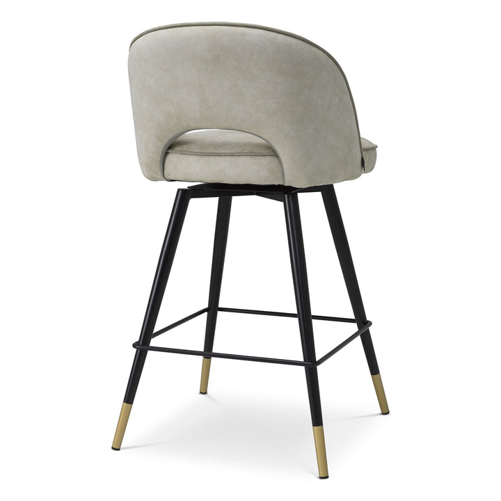 Cliff Set of 2 Counter Stools - Mayer Silver