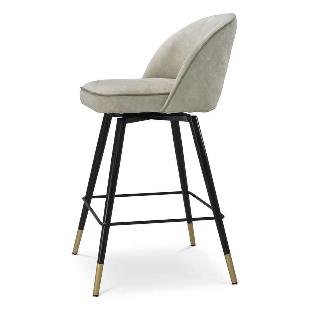 Cliff Set of 2 Counter Stools - Mayer Silver