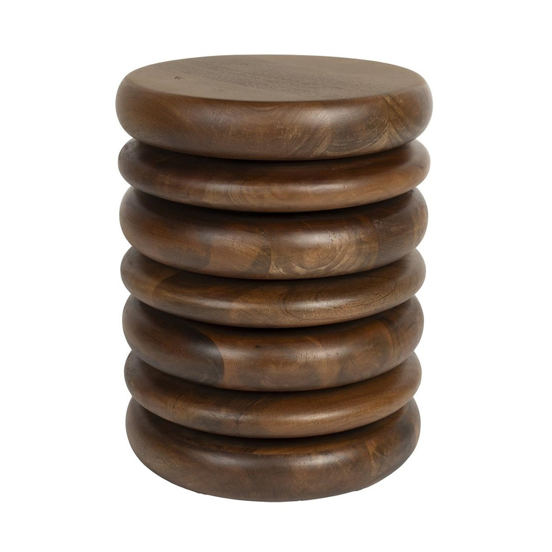 Disc Stool - Mango Wood Zuiver 1