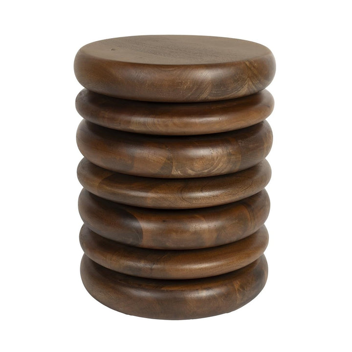 Disc Stool - Mango Wood Zuiver 1
