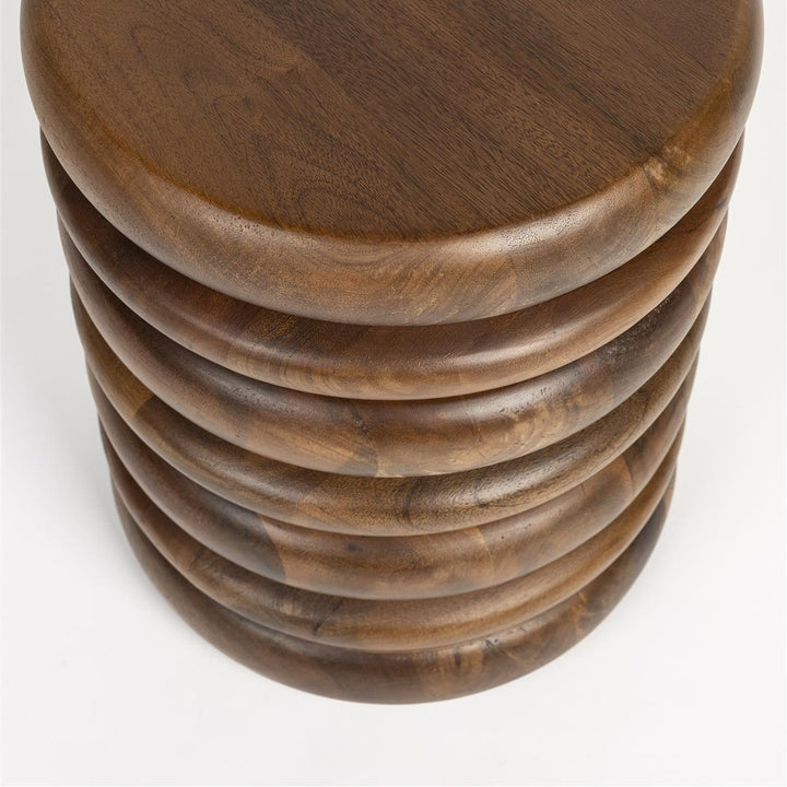 Disc Stool - Mango Wood Zuiver 4