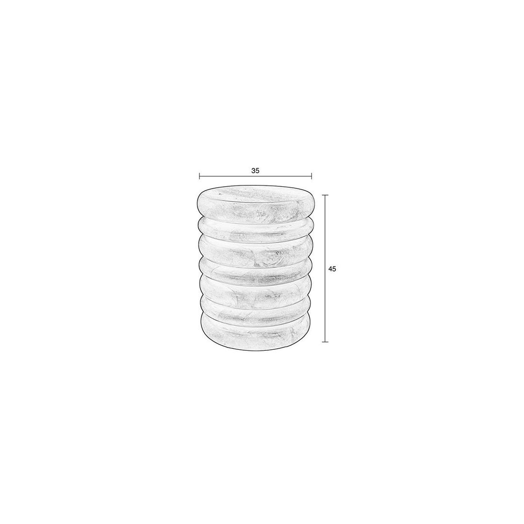 Disc Stool - Mango Wood Zuiver 7