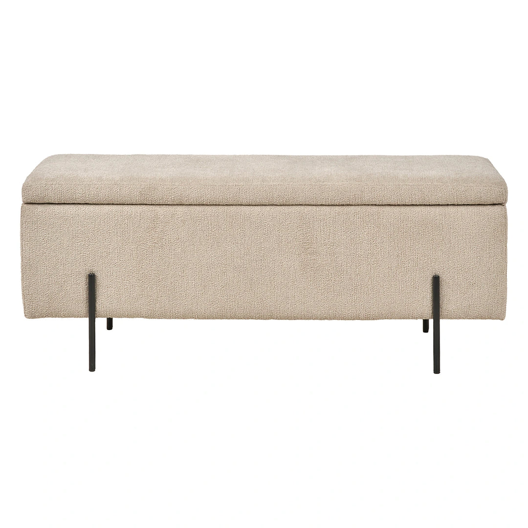Catania Teddy Storage Bench - Taupe