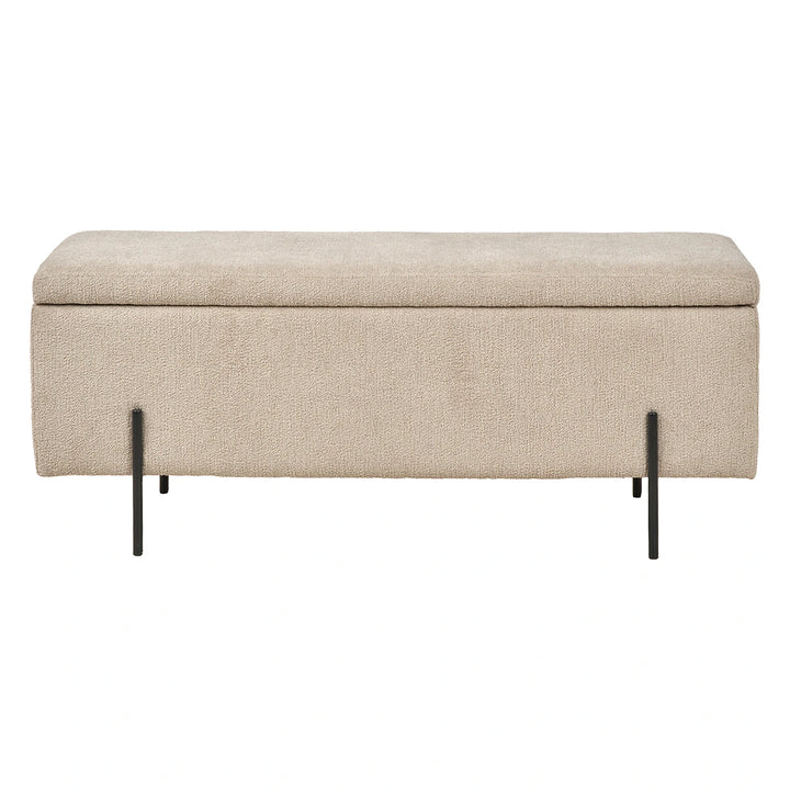 Catania Teddy Storage Bench - Taupe