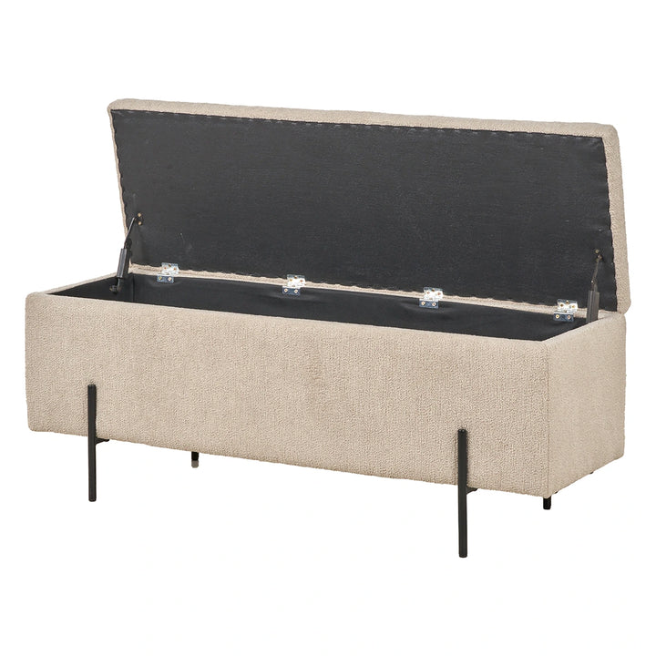 Catania Teddy Storage Bench - Taupe