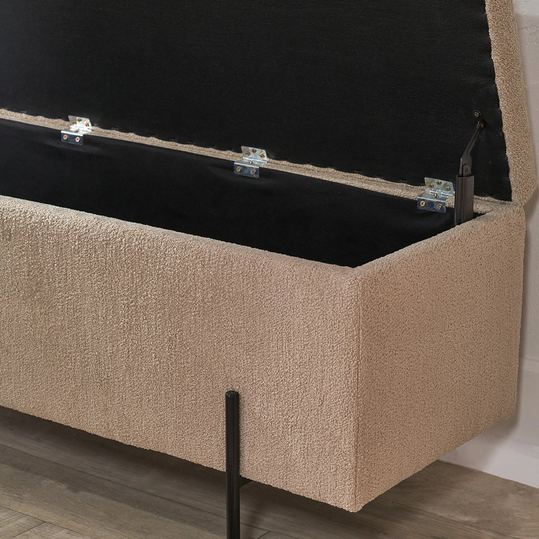 Catania Teddy Storage Bench - Taupe