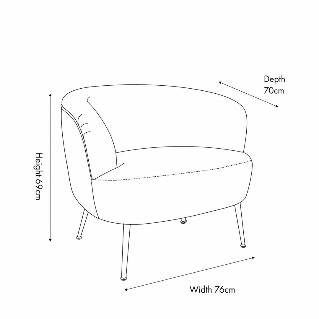 Aviana Teddy Accent Chair - Taupe