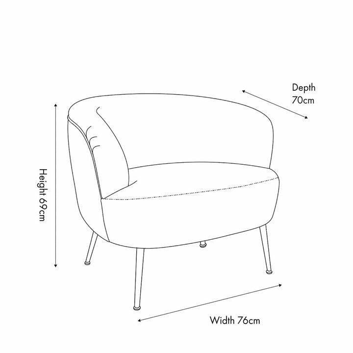 Aviana Teddy Accent Chair - Taupe