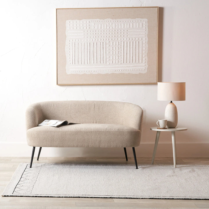 Aviana Teddy Accent Sofa - Taupe