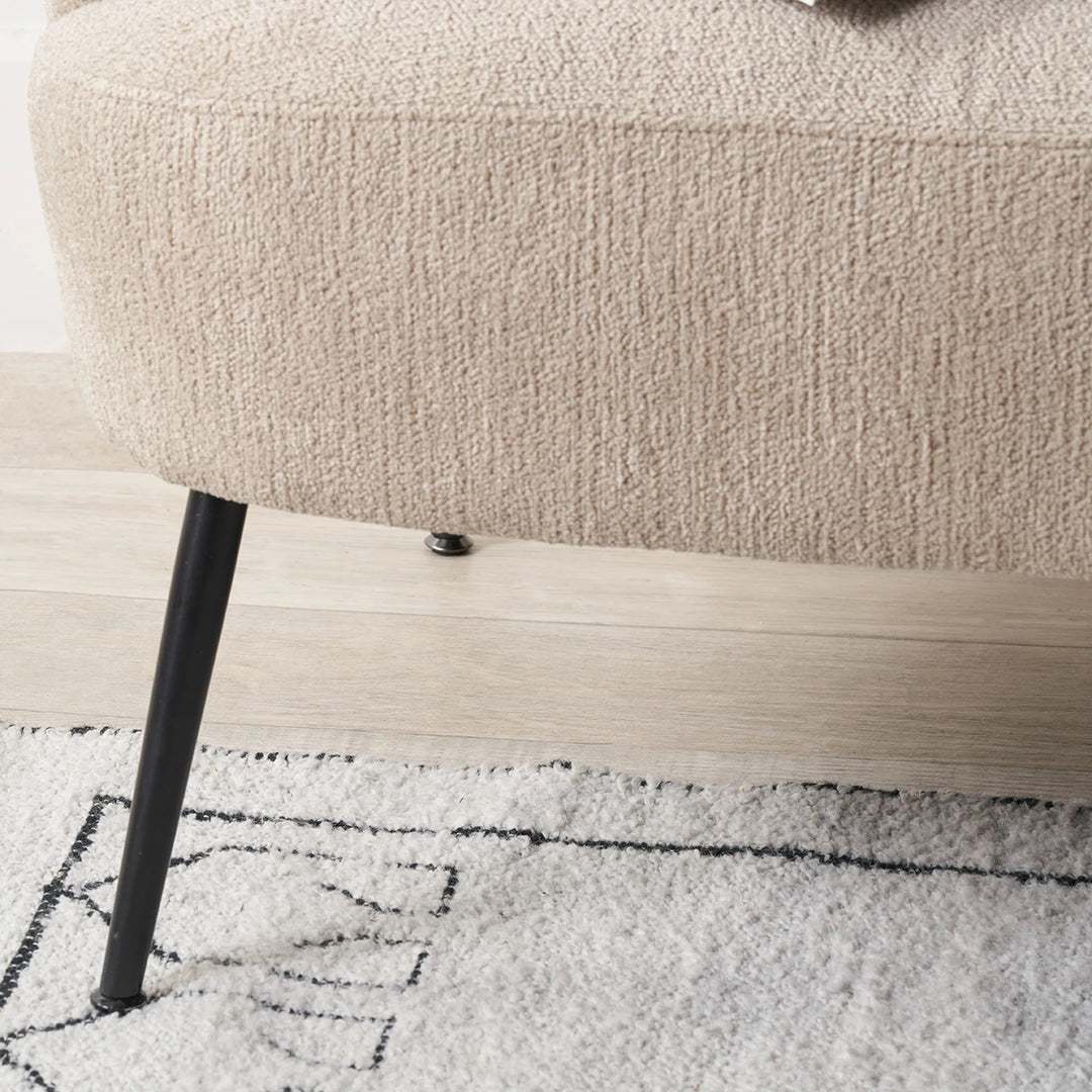 Aviana Teddy Accent Sofa - Taupe