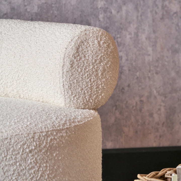 Assisi Boucle Occasional Chair - White