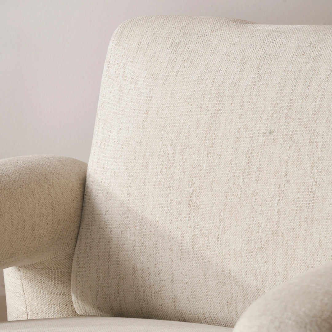 Ravello Textured Fabric Arm Chair - White