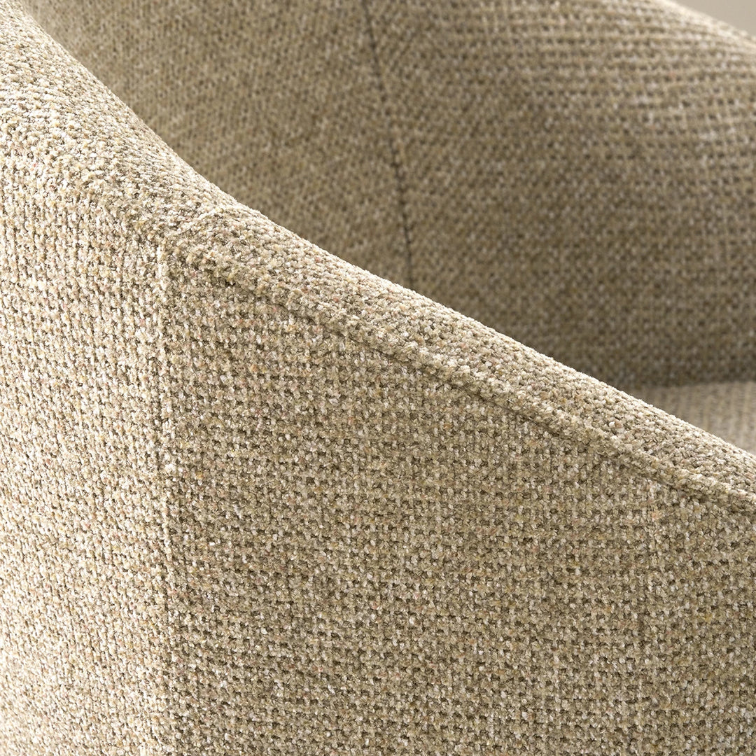Kelsby Textured Marl Chenille Tub Dining Chair - Mocha