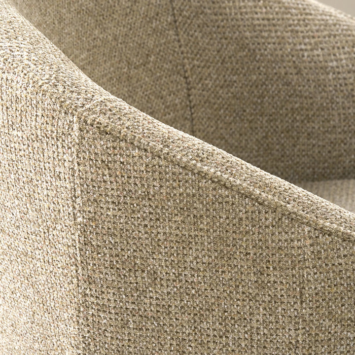 Kelsby Textured Marl Chenille Tub Dining Chair - Mocha
