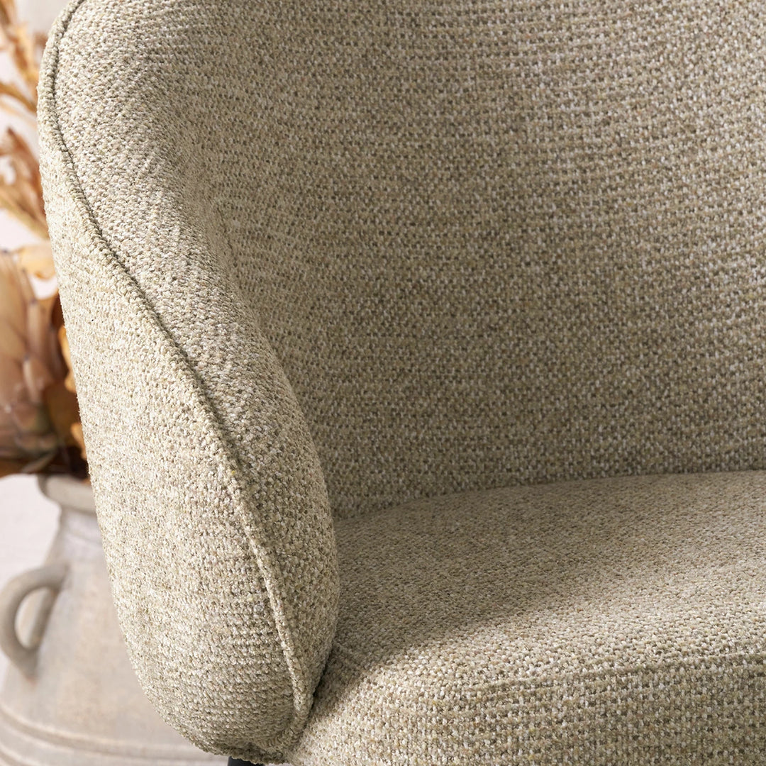Kelsby Textured Marl Chenille Tub Bar Stool - Mocha