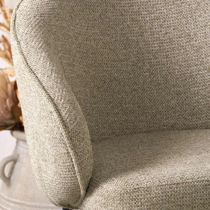 Kelsby Textured Marl Chenille Tub Bar Stool - Mocha