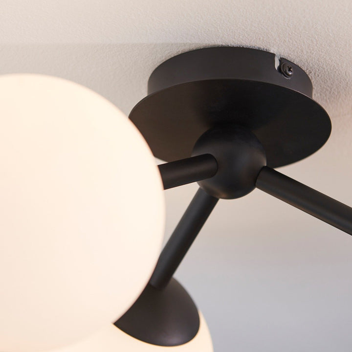 Pulsa 3 Bathroom Ceiling Light - Black Endon 5