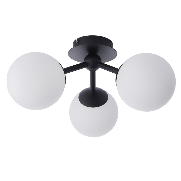 Pulsa 3 Bathroom Ceiling Light - Black Endon 6