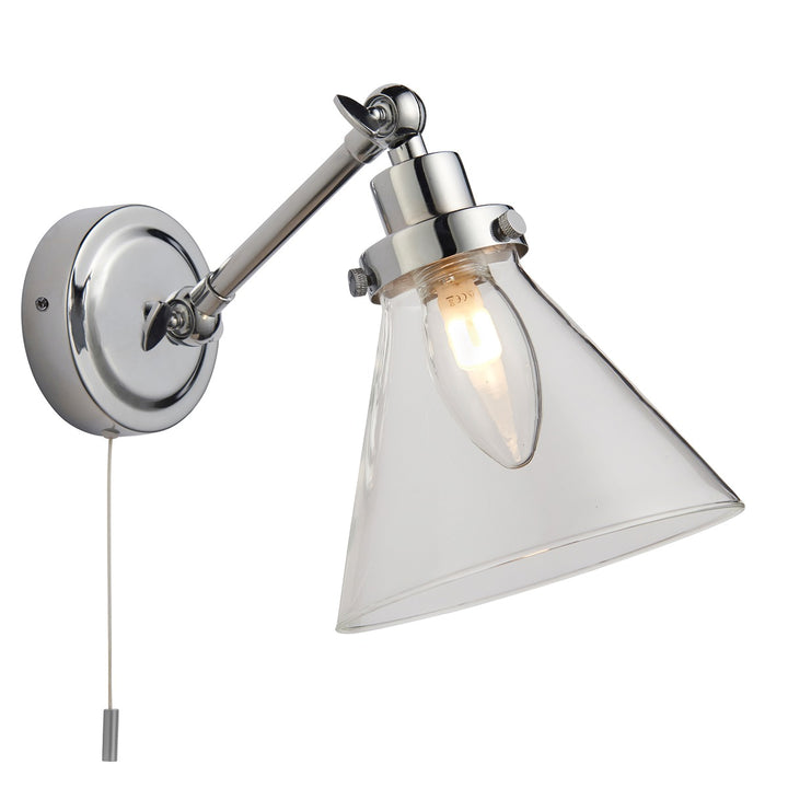 Faraday Bathroom Wall Light - Chrome Endon 1