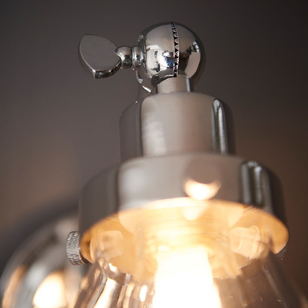 Faraday Bathroom Wall Light - Chrome Endon 4
